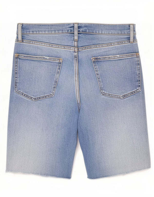 Zara Womens Distressed Denim Shorts EU 36 XS W26 Blå Bomuld