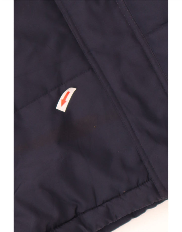 Reebok drenge grafisk polstret hættejakke 13-14 år XL marineblå polyester