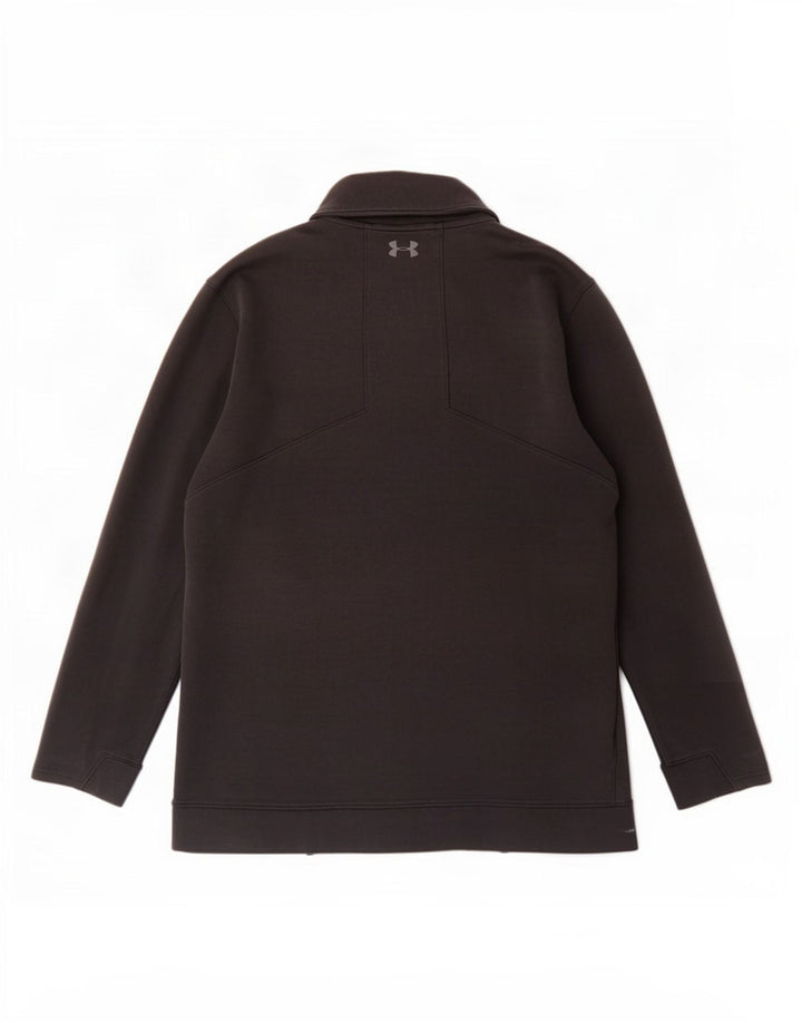 Under Armour Herre Cold Gear Zip Neck Pullover Træningsdragt Top XL Sort Bomuld