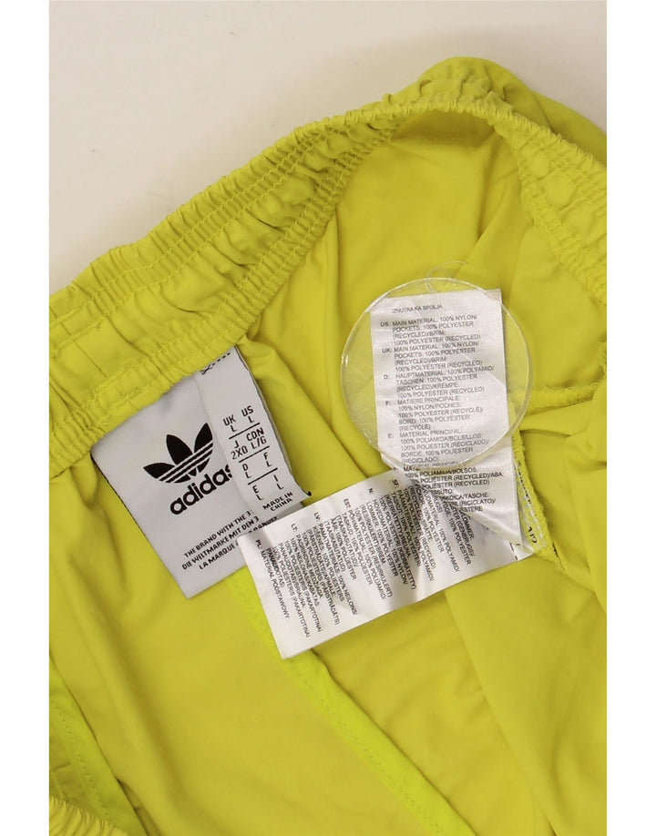 ADIDAS Grafiske badeshorts til mænd store gule nylon