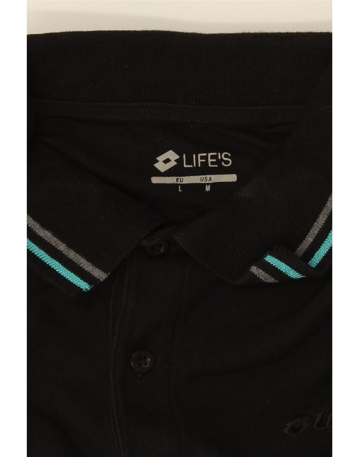Lotto Herre Life's Polo Shirt Medium Sort