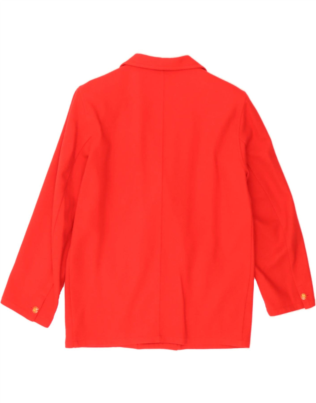 VINTAGE Womens Double Breasted Blazer Jacket IT 42 Medium Red Wool Vintage Vintage and Second-Hand Vintage from Messina Hembry 