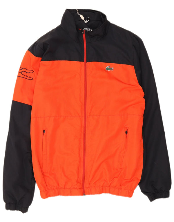 Lacoste Herre grafisk træningsdragt Top jakke Størrelse 4 Medium Sort Colourblock