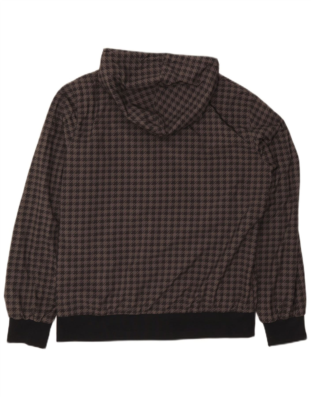 Nike Herre Vendbar hættejakke UK 38/40 Medium Grey Houndstooth
