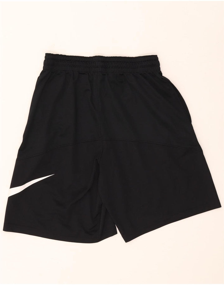 Nike Herre Dri Fit grafiske sportsshorts store sorte polyester
