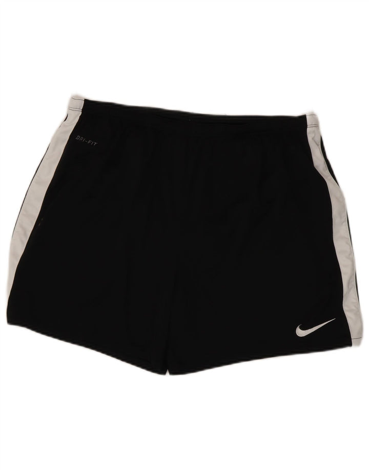 NIKE Herre Dri Fit Sportshorts XL Sort Colourblock Polyester
