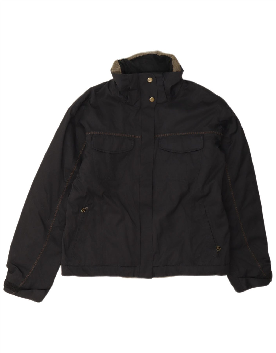Columbia Dame Windbreaker Jacket UK 14 Medium Sort Nylon