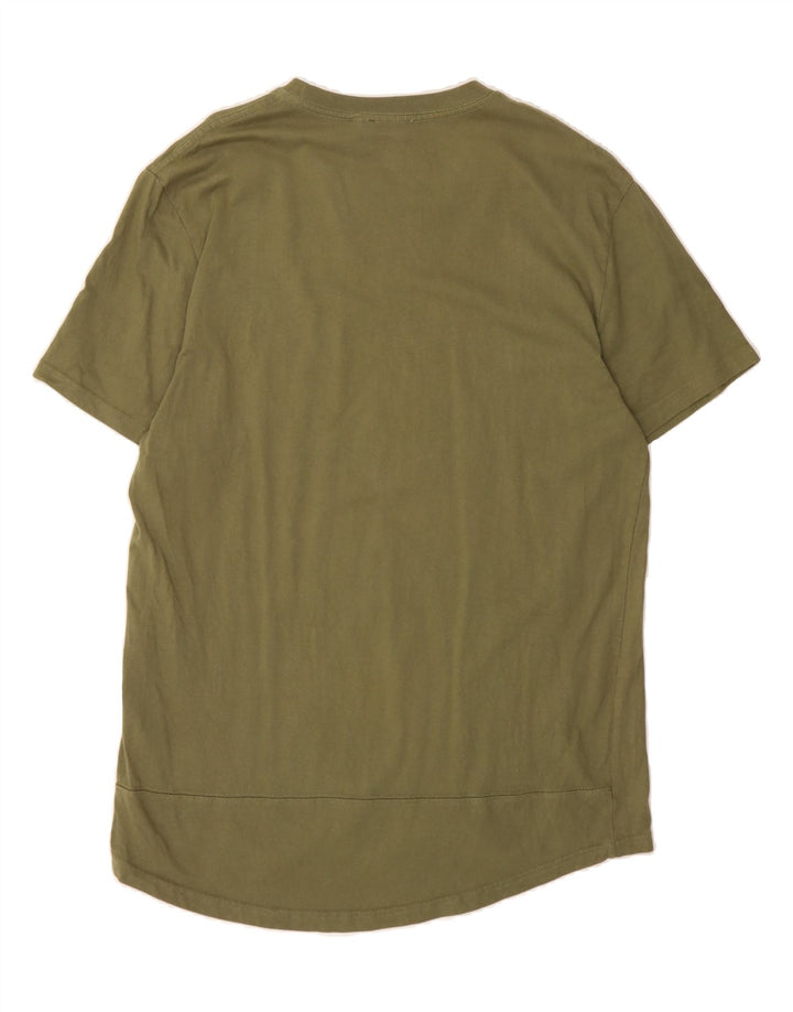 ZARA Mens T-Shirt Top Large Green Cotton Vintage Zara and Second-Hand Zara from Messina Hembry 