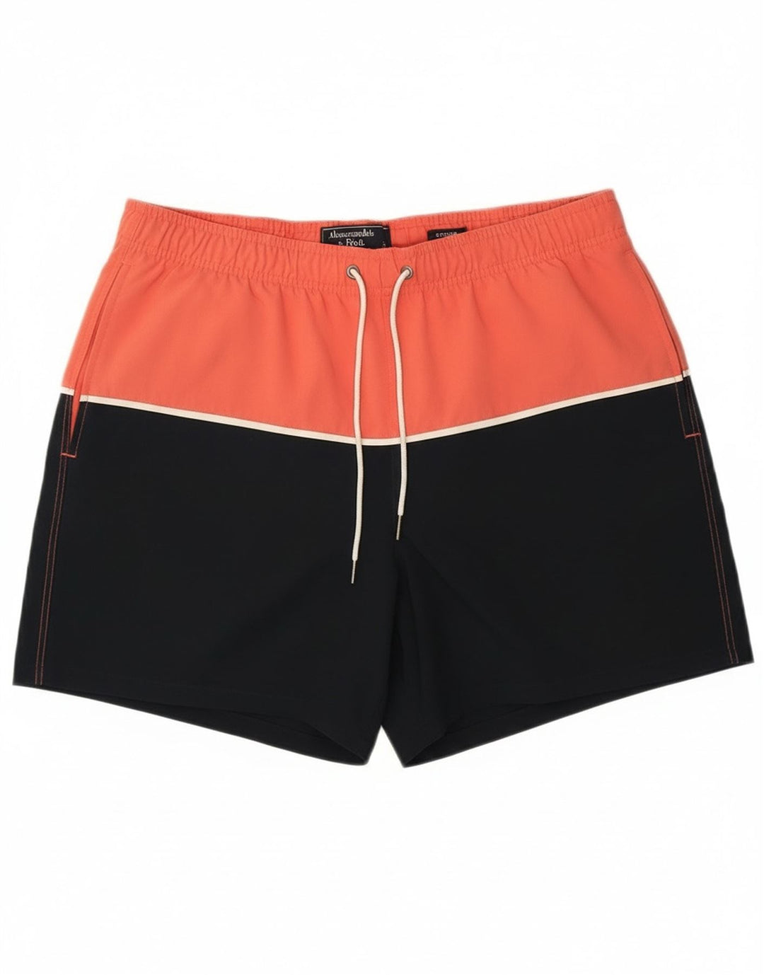 Abercrombie & Fitch Badeshorts til mænd Medium Navy Blue Colourblock