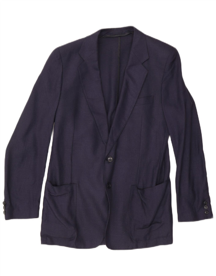 Vintage Herre 2-knaps blazerjakke UK 36 Small Navy Blue