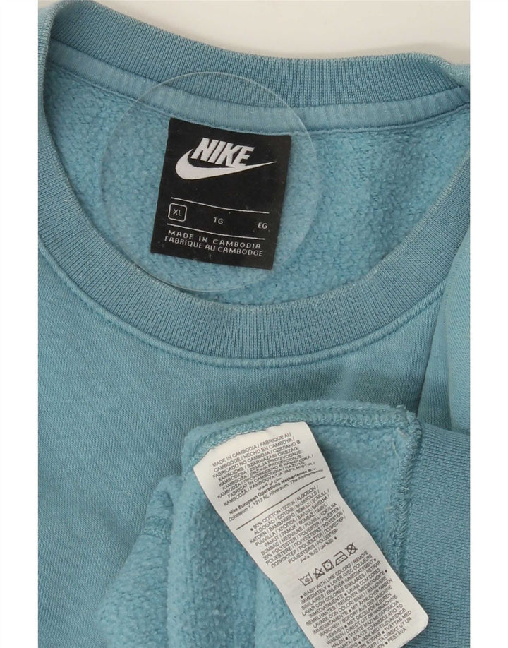 Nike Mens Sweatshirt Jumper XL Blue Cotton