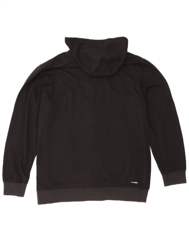 Adidas Herre Climalite hættetrøje med lynlås 2XL sort polyester