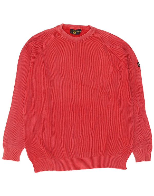 Navigare Herre sweater med rund hals 2XL rød bomuld