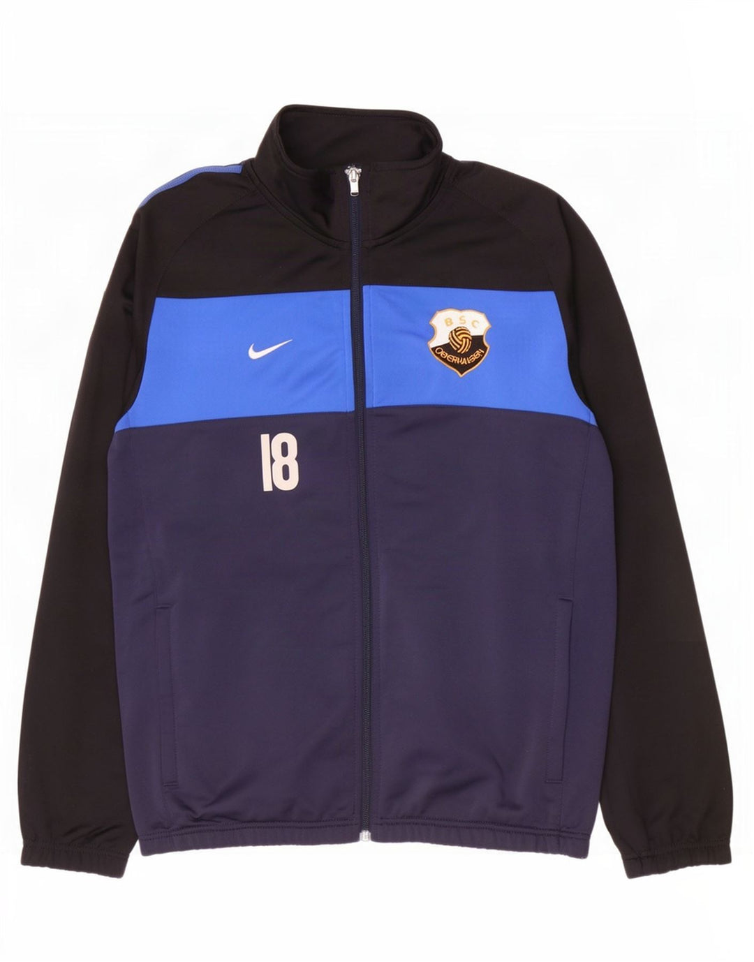 Nike Herre BSC Oberhausen Træningsdragt Topjakke UK 38/40 Medium Navy Blue