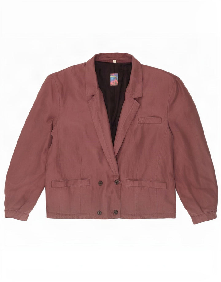 C&A Herre dobbeltradet bomberjakke EU 52/54 XL Lilla silke