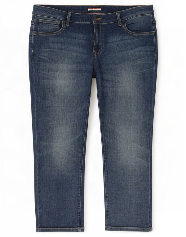 Tommy Hilfiger Womens Cropped Jeans US 12 Large W34 L25 Blue Cotton