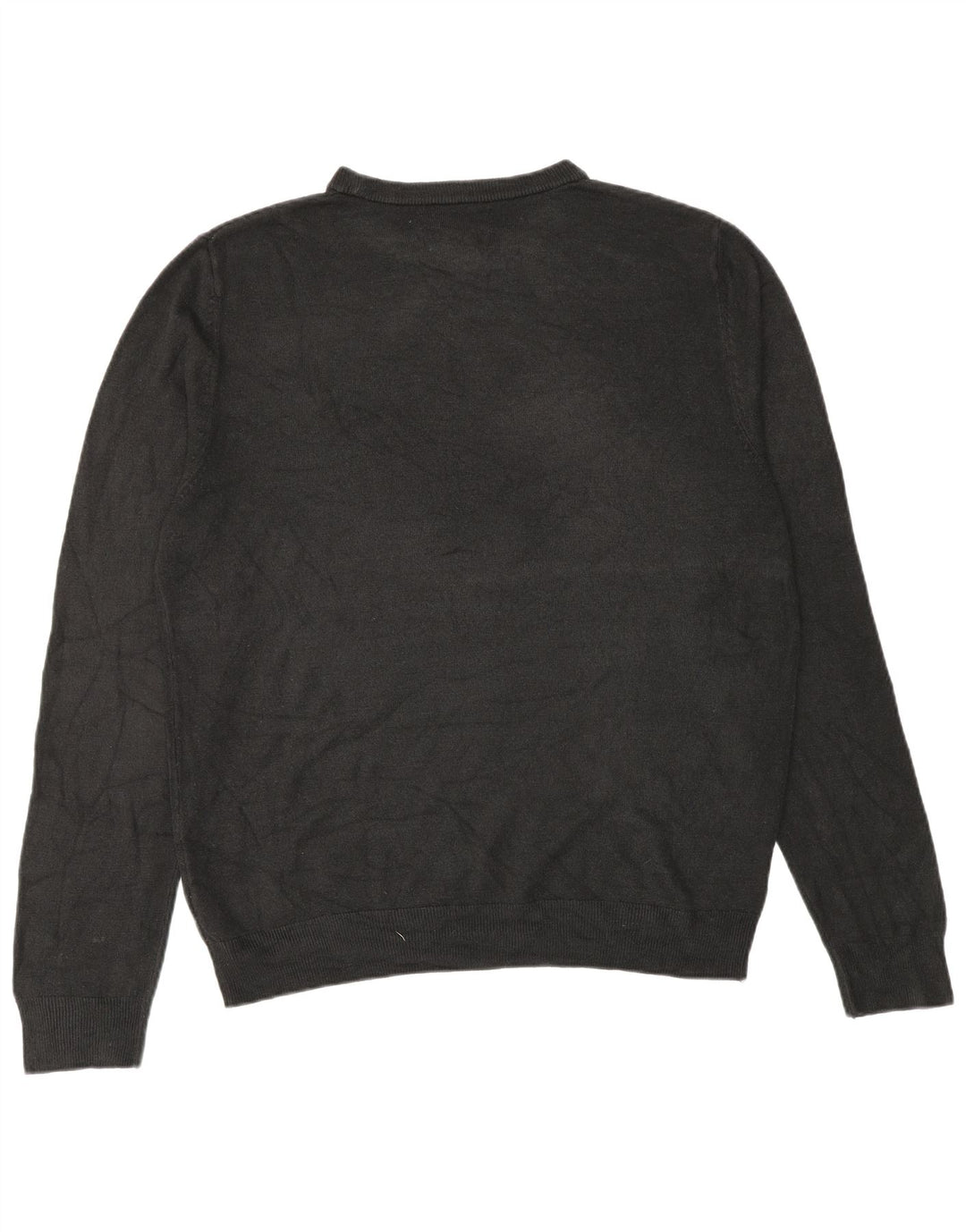 Marks & Spencer Herre sweater med rund hals, stor sort akryl