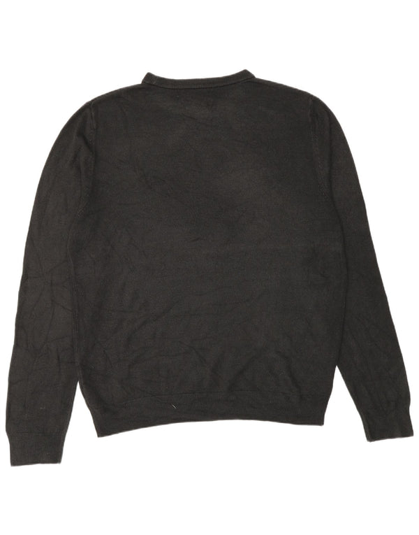Marks & Spencer Herre sweater med rund hals, stor sort akryl