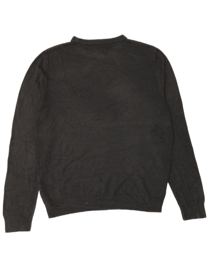 Marks & Spencer Herre sweater med rund hals, stor sort akryl