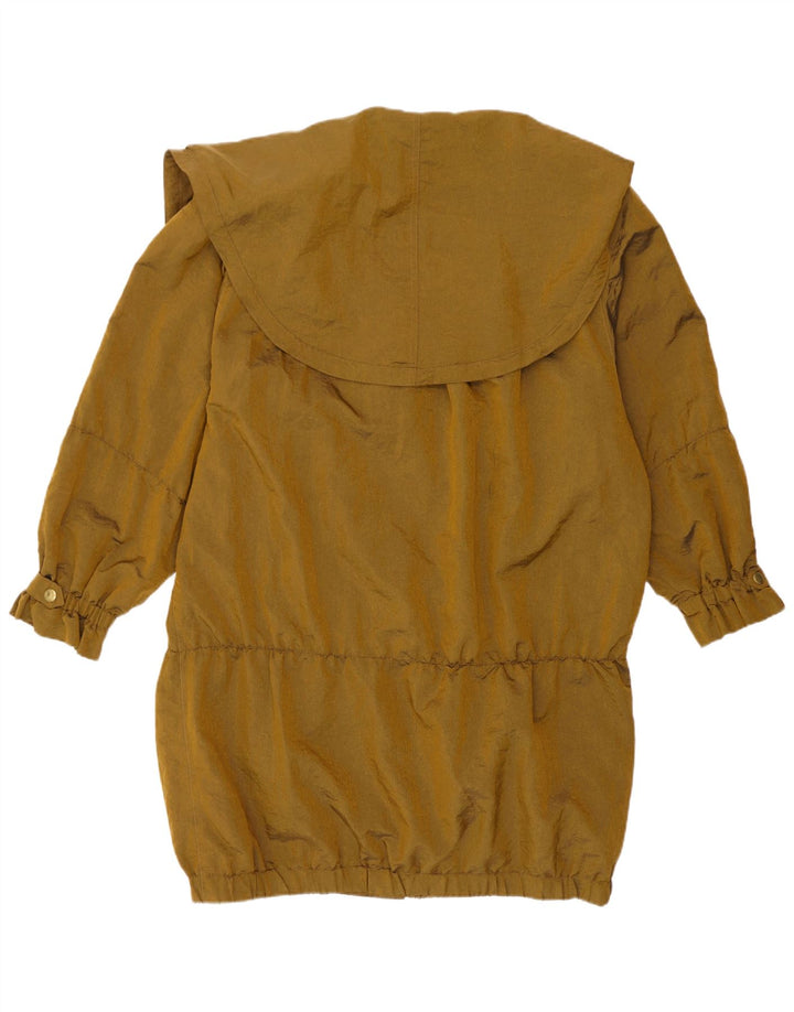 Vintage kvinders oversize regnfrakke UK 10 Small Gold