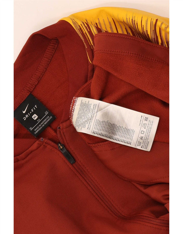 Nike Roma træningsdragt topjakke til mænd XL Maroon Colourblock Polyester