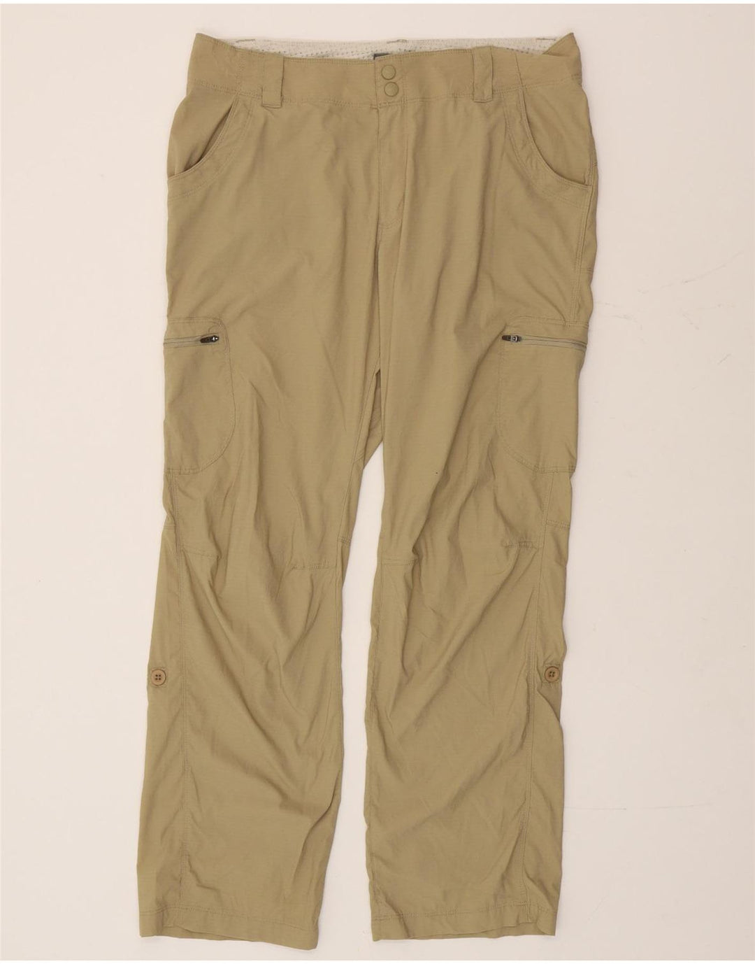 L.L.Bean Straight Cargo Bukser til kvinder W34 L30 Khaki Nylon