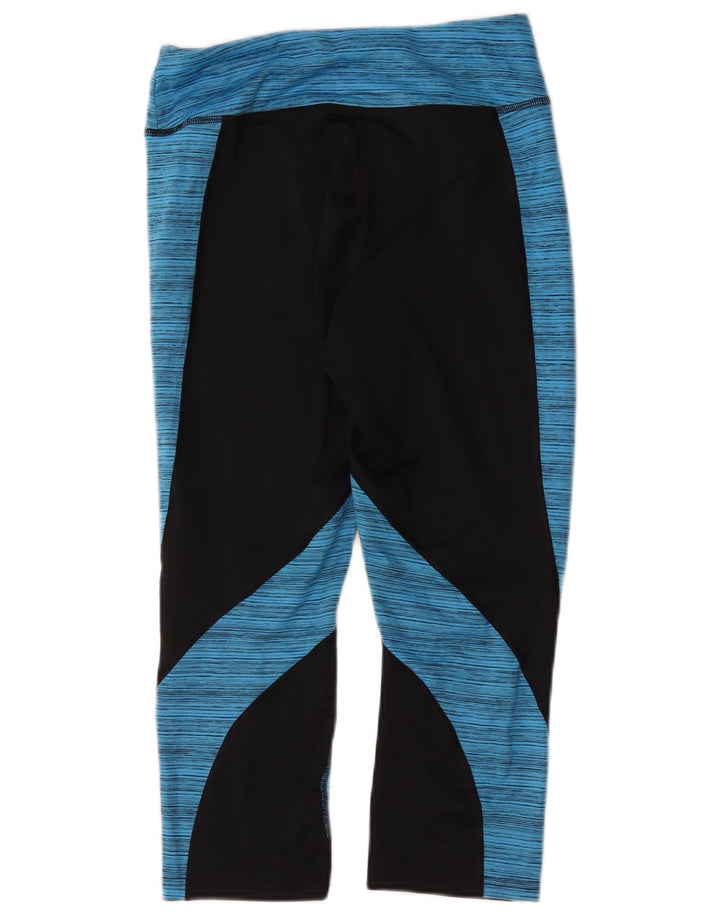 Champion Dame Capri Leggings UK 14 Medium Sort Colourblock Polyester