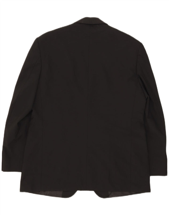 Marks & Spencer Herre 2-knaps blazerjakke UK 42 Stor sort polyester