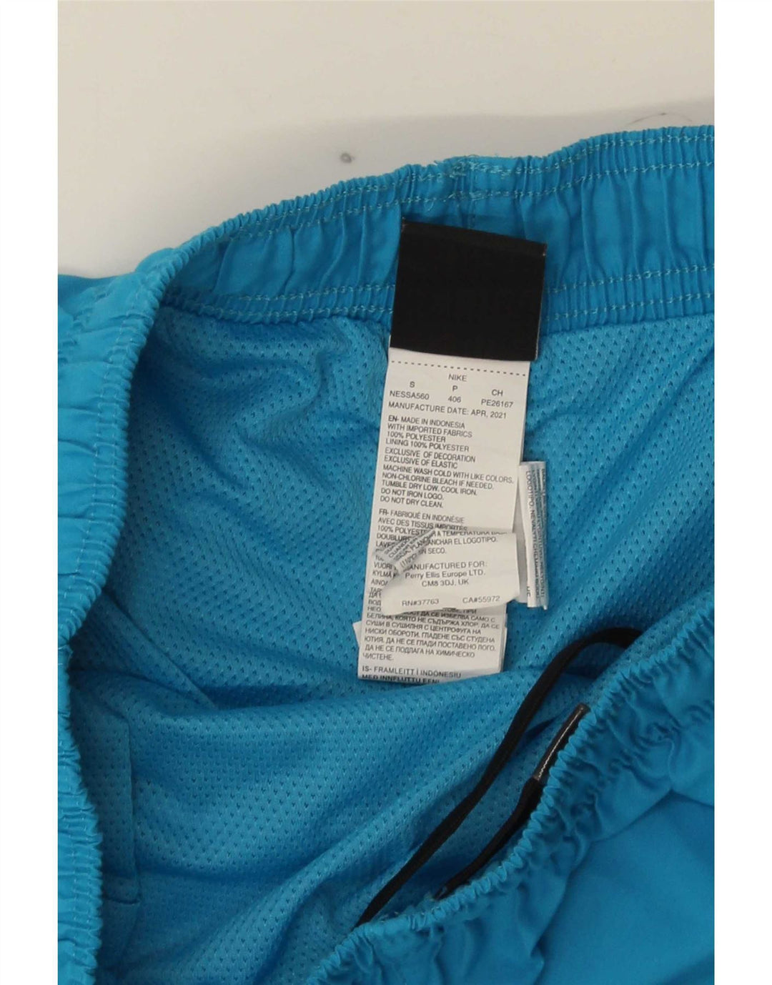 Nike badeshorts til mænd, små blå polyester