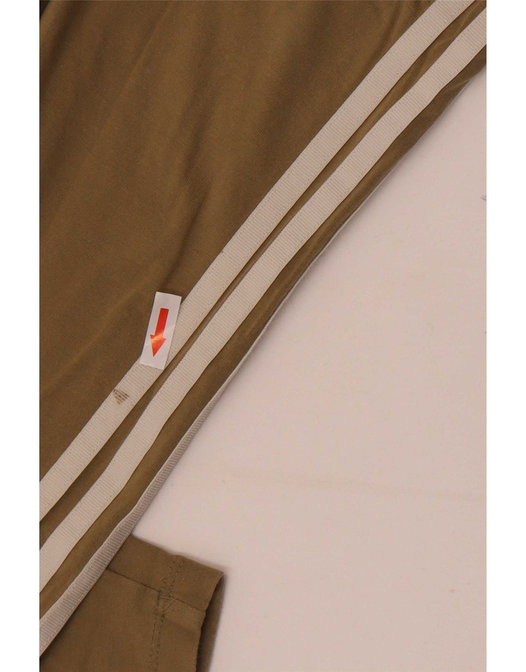 Adidas Dame Leggings UK 14 Medium Khaki Bomuld