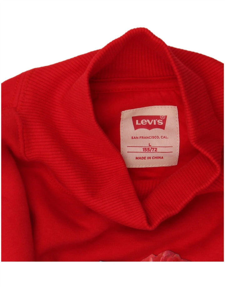 Levi's Girls Grafisk Sweatshirt Jumper 13-14 år Stor Rød