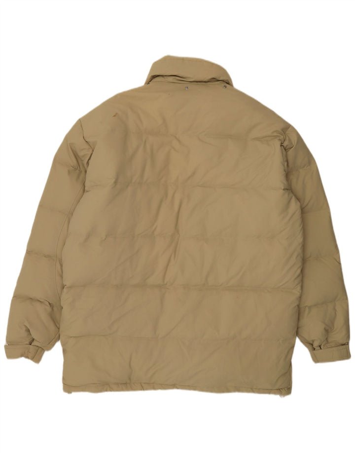Fila Herre Polstret Frakke UK 40 Stor Beige Polyamid