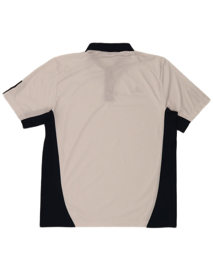 Adidas Polo Shirt til mænd XL Hvid Colourblock Polyester
