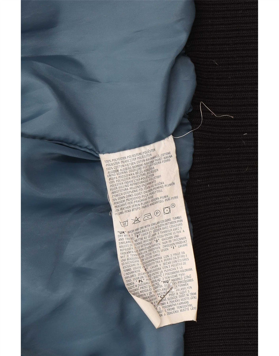 Levi's Polstret bomberjakke til kvinder UK 16 Stor sort polyester