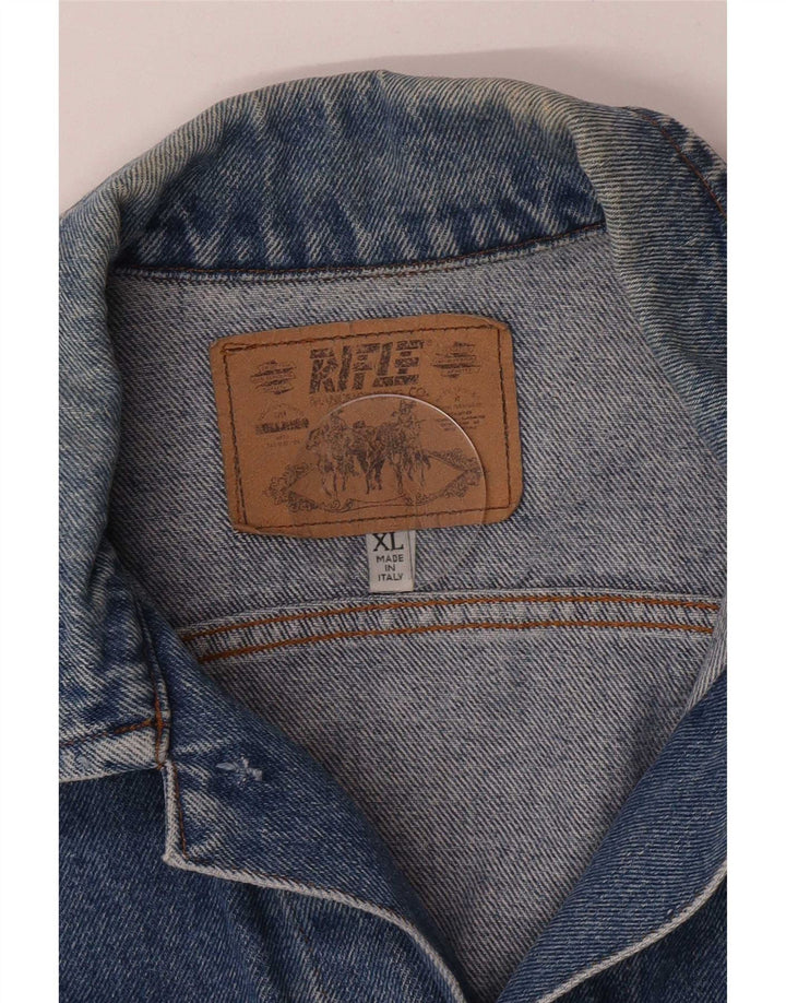 Rifle Denimjakke til mænd UK 42 XL Blå