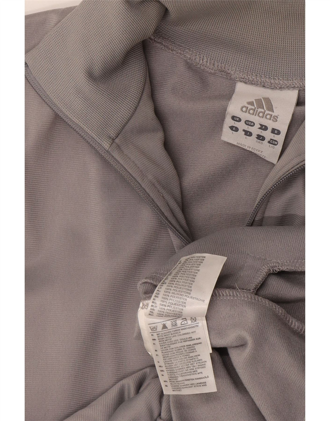 Adidas Træningsdragt til mænd, topjakke, stor grå polyester
