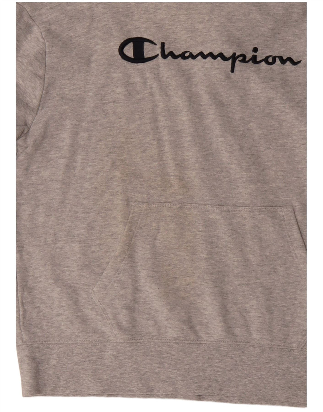 CHAMPION Grafisk hættetrøje til kvinder UK 14 Medium Grey Flecked Bomuld