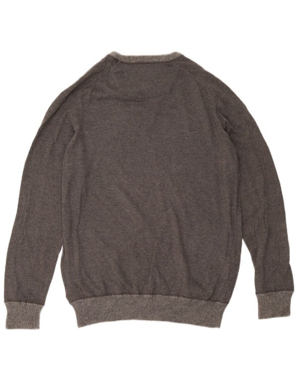 Timberland Herre sweater med rund hals, stor grå bomuld