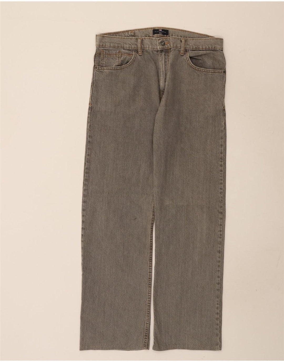 Marks & Spencer Straight Jeans til mænd W34 L31 Grå bomuld