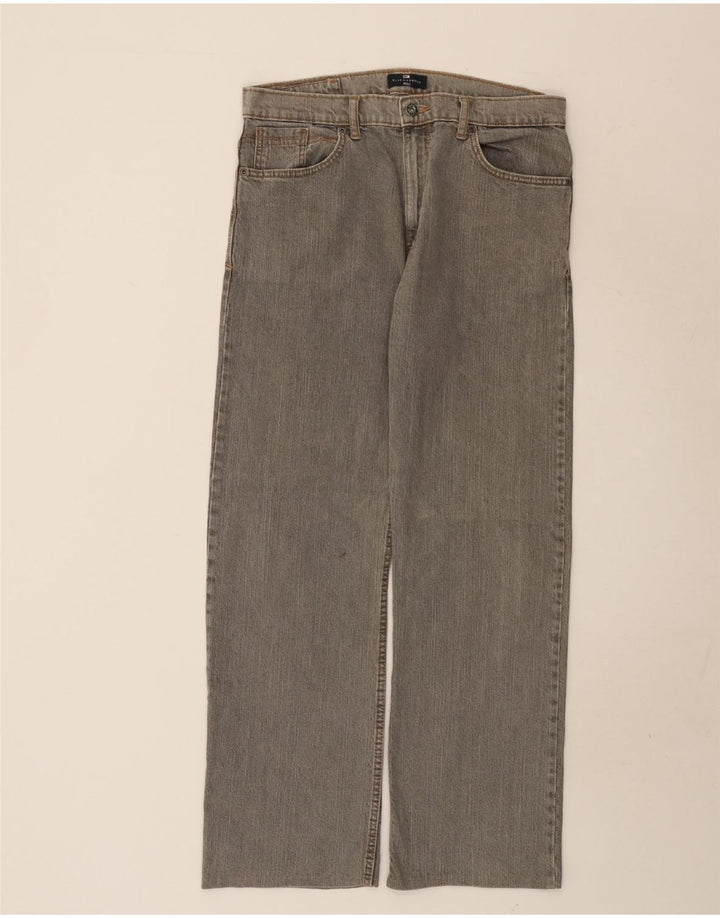 Marks & Spencer Straight Jeans til mænd W34 L31 Grå bomuld