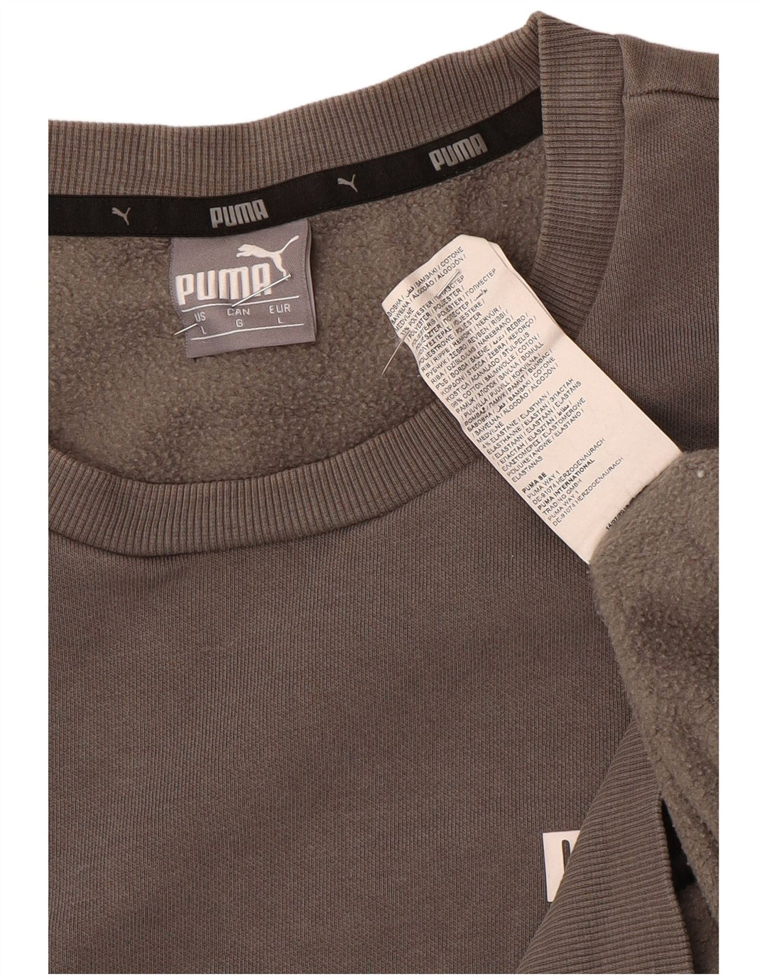 Puma Herre Sweatshirt Jumper Stor Grå Bomuld