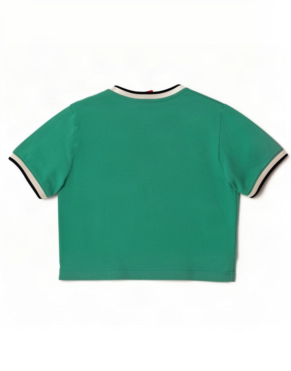 Nike kortærmet kortærmet grafisk T-shirt top til kvinder UK 10 Lille grøn