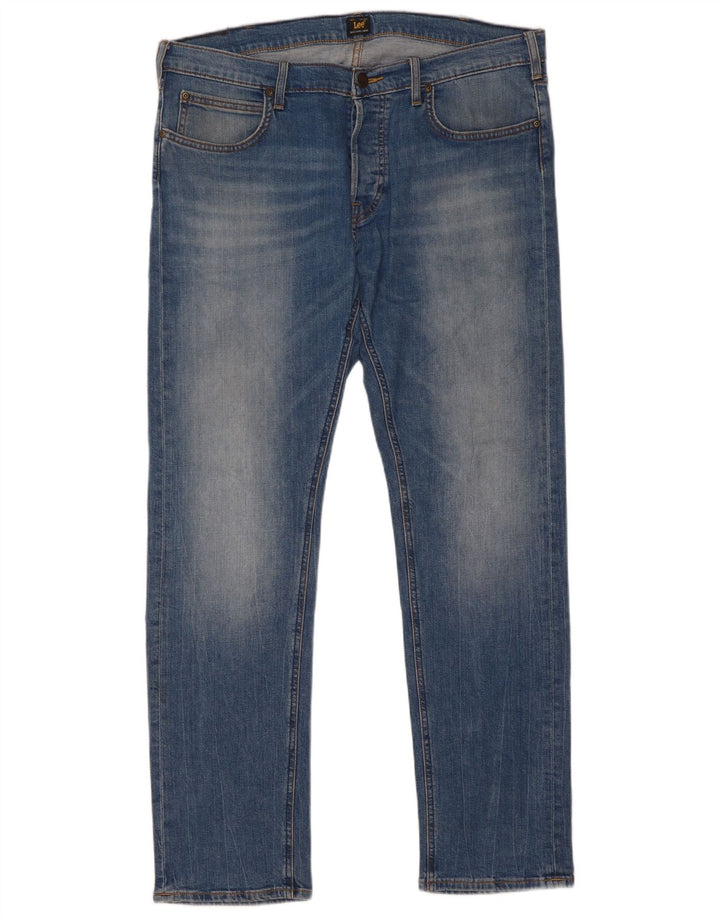 Lee Herre Daren Slim Jeans W36 L32 Blå Bomuld