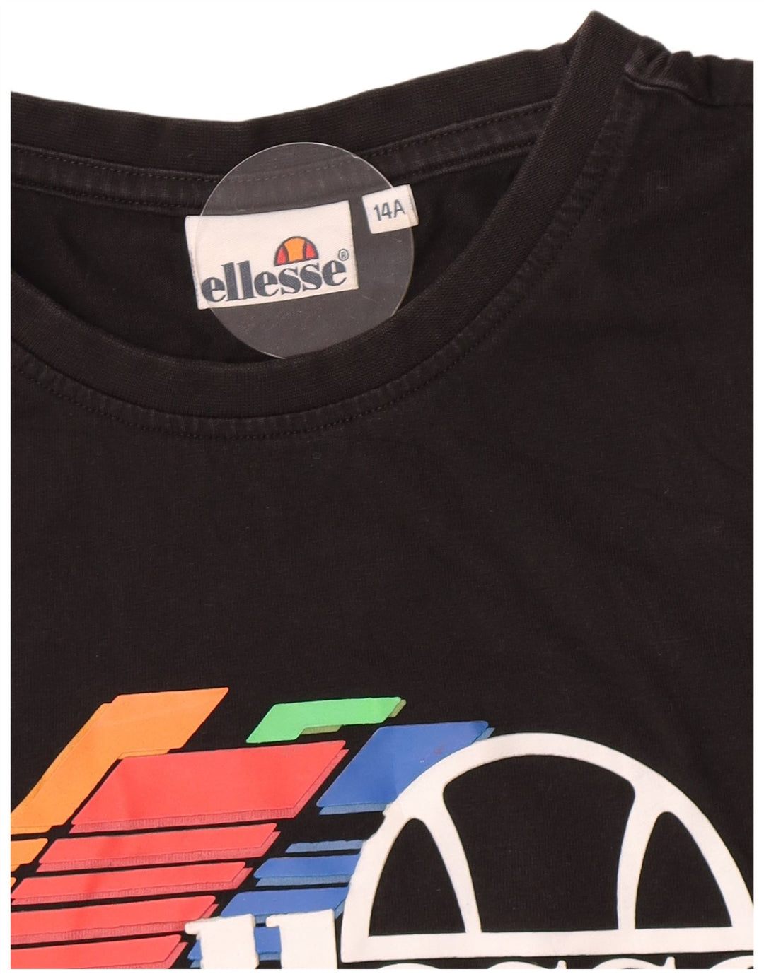Ellesse Boys Graphic Graphic T-Shirt Top 13-14 År Sort