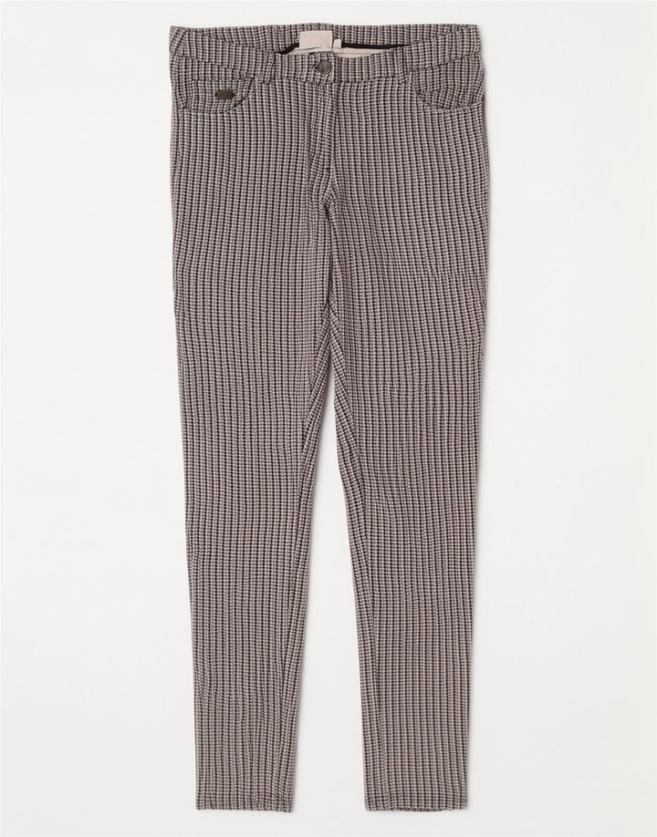 Ellesse Dame Slim Casual Bukser Medium W30 L28 Grå Houndstooth Viscose