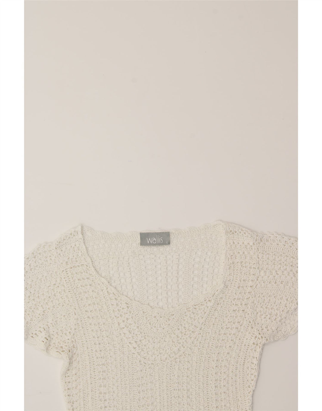 WALLIS Womens Oversized Beach Basic Dress UK 10 Small White Vintage Wallis and Second-Hand Wallis from Messina Hembry 