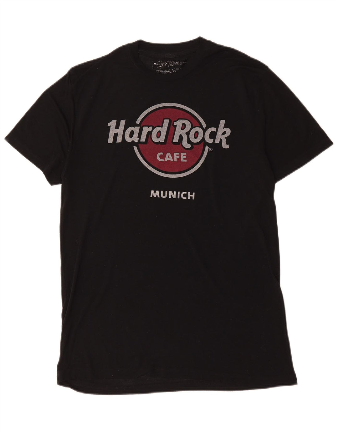 Hard Rock Cafe Herre München Grafisk T-Shirt Top Medium Sort