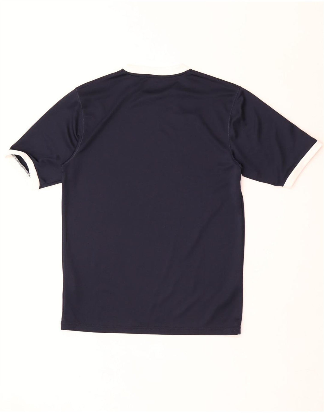 Umbro Herre T-Shirt Top Small Navy Blue Colourblock Polyester