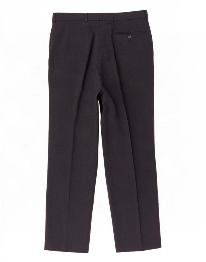 Marks & Spencer Herre Pegged Suit Bukser W34 L33 Marineblå Polyester