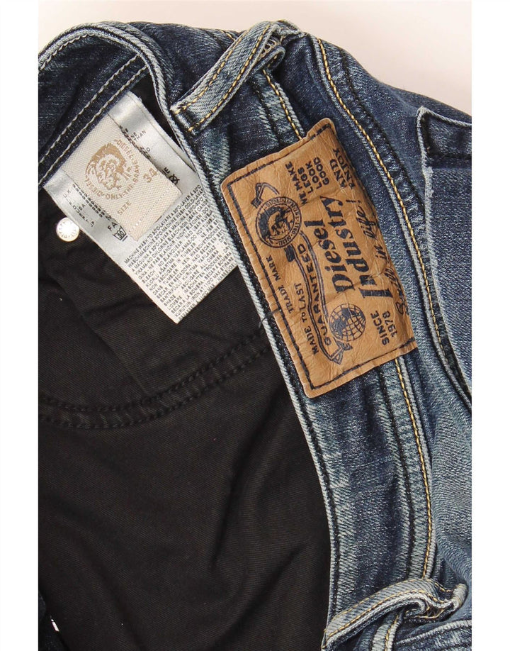 Diesel Herre Bootcut Jeans W34 L30 Marineblå Bomuld